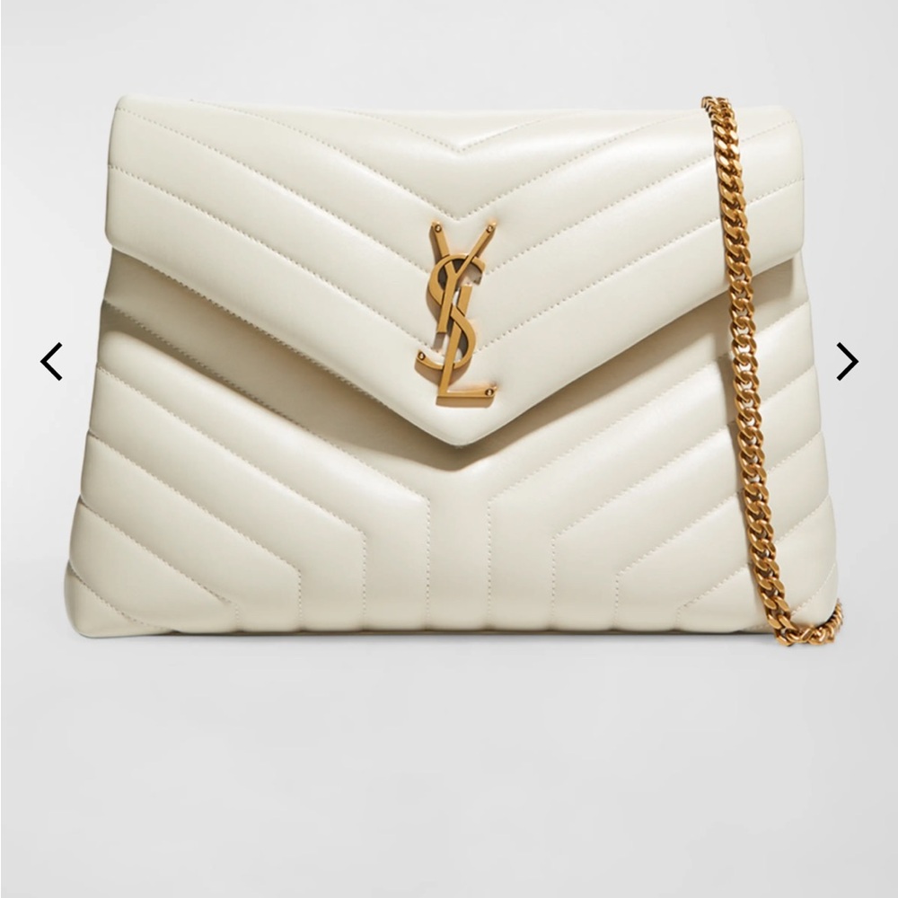 Yves Saint Laurent Cream Quilted Women's Bag